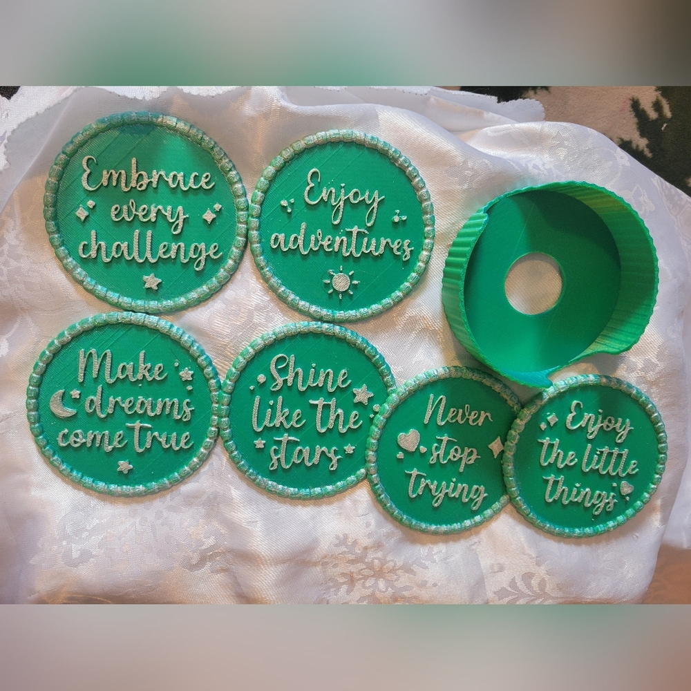 🌹Buy 1 Get 1 Free🌹 Inspirational Green Coaster Set